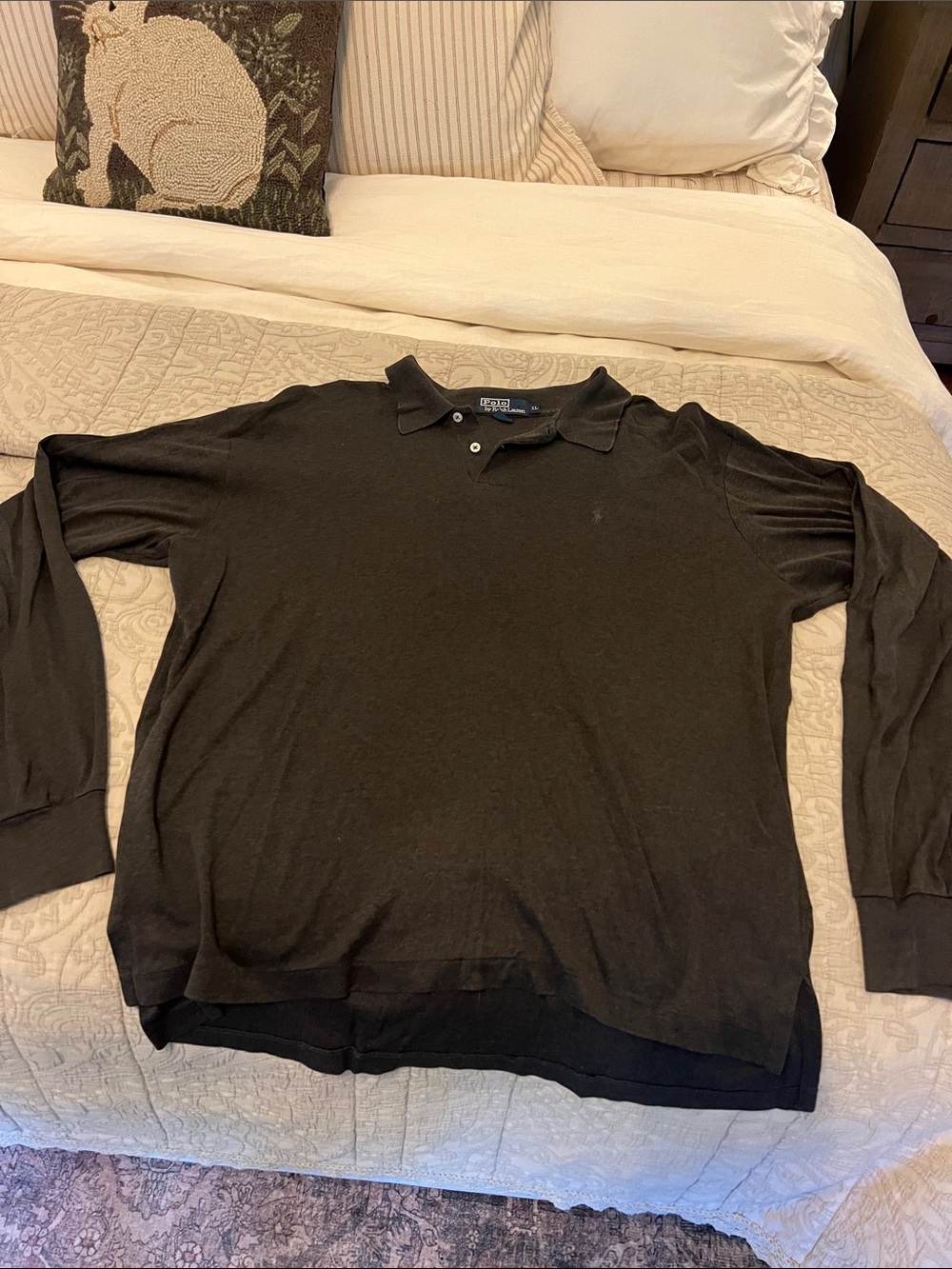 Polo by Ralph Lauren Men’s Black Long-Sleeve Polo